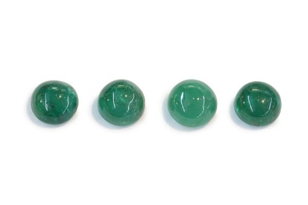 emerald cabochons