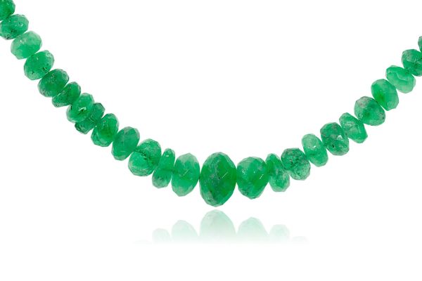 Emerald Faceted Rondel Beads @ $611.79