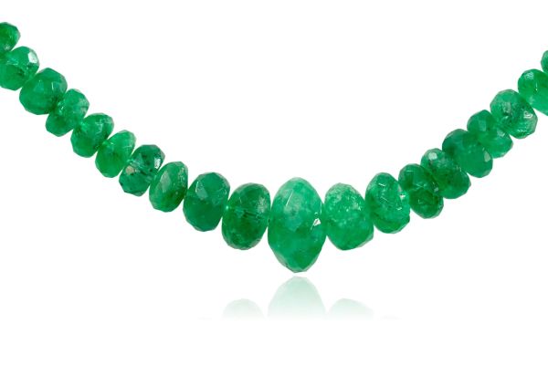 Emerald rondel Bead strands 4