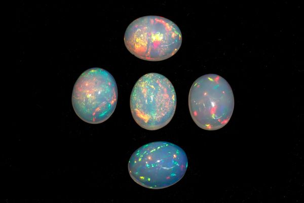 Ethiopian Opal Oval Cabochons , 8x10mm- Select grade