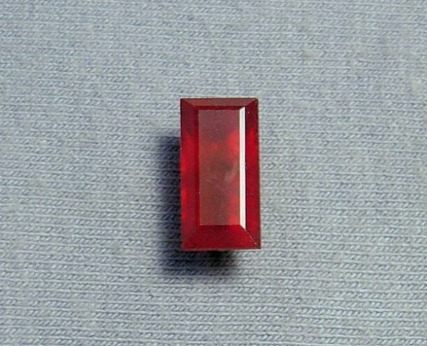 Ruby Fissure Filled Faceted Cushion Cut 6.1x12.2mm - 4.69 cts.
