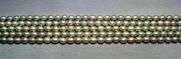 Silver Sage 4.5-5mm Uniform Oval Pearls 