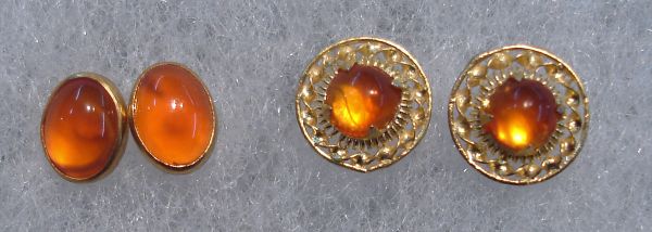 Carnelian Earrings - Vermeil