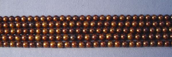 Marine Teak Rounded Potato Pearls