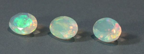 Ethiopian Opal Faceted Oval, 6x8mm - Regular Grade