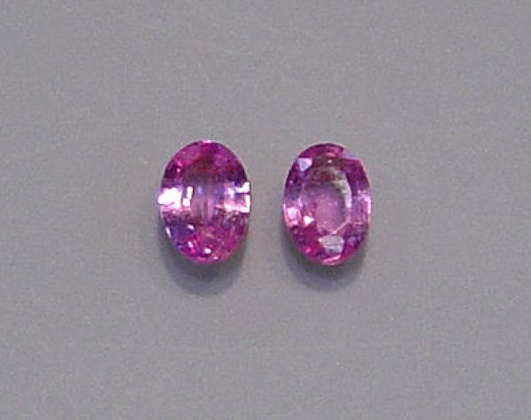 4x6mm Pink Sapphire Pair - 1.00 ct.