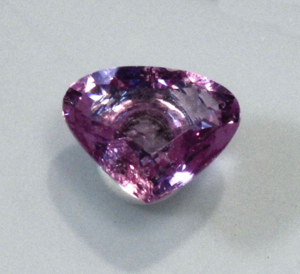 Pink Sapphire Faceted Heart,  1.08 ct. - 6.2x7.4mm
