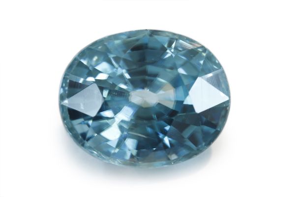 Oval Blue Zircon