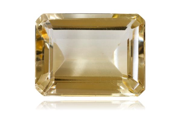 faceted octagon citrine