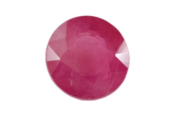 6.3mm faceted Round Ruby
