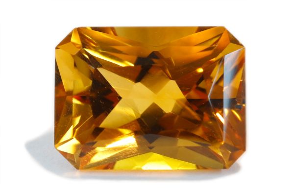 fancy faceted citrine