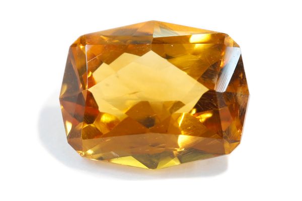 fancy faceted citrine