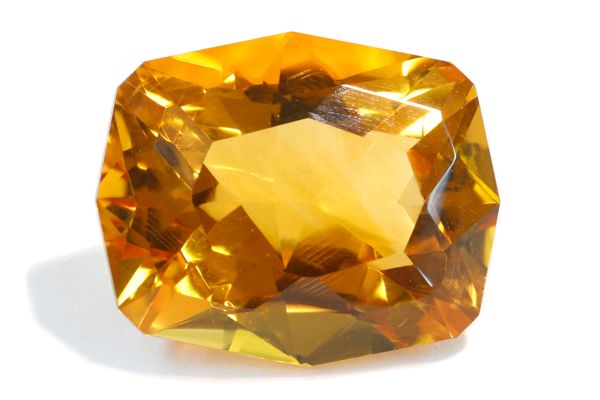 fancy faceted citrine