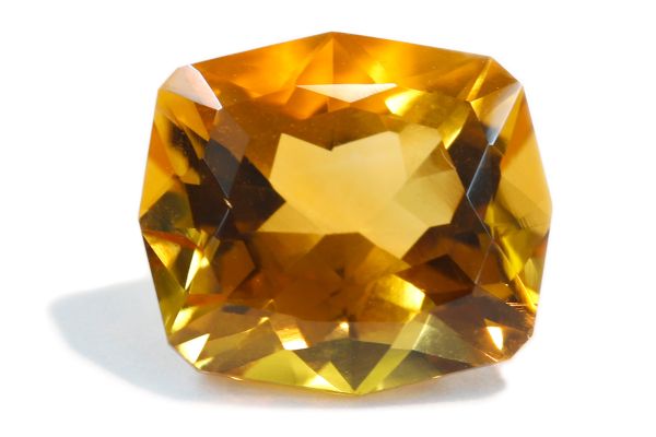 fancy faceted citrine