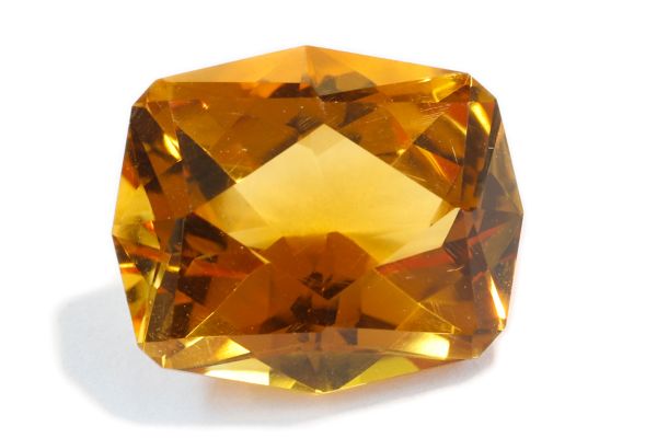 fancy faceted citrine