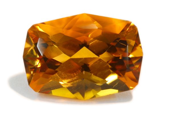fancy faceted citrine