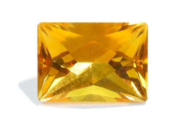 fancy faceted citrine 