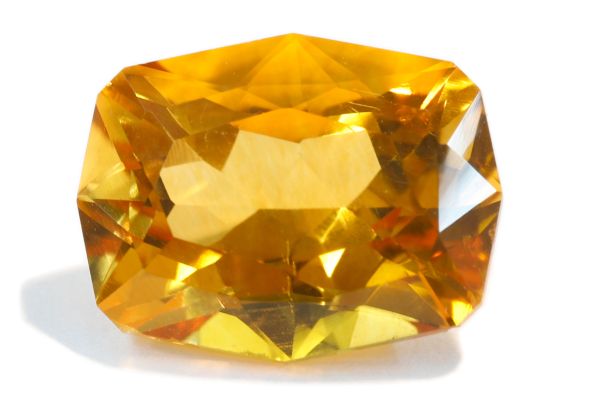fancy faceted citrine