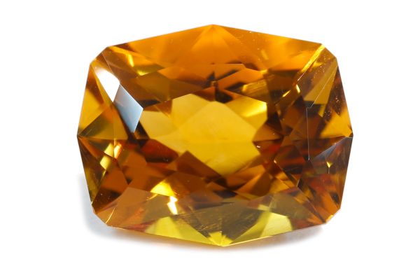 fancy faceted citrine