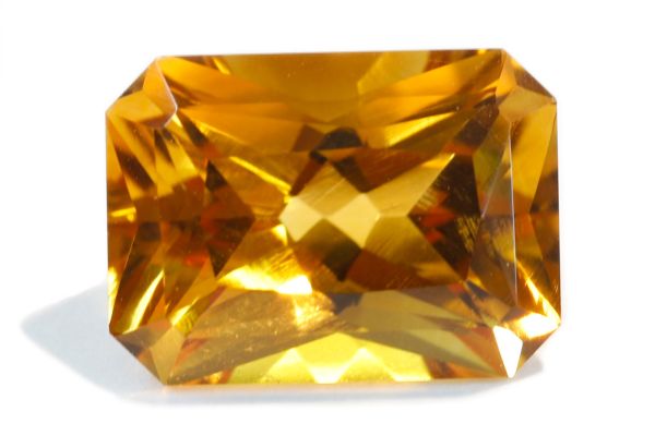 fancy faceted citrine