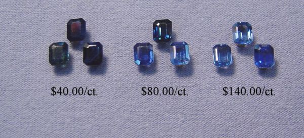 Sapphire 4x5mm Octagons