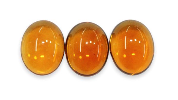 Fine 8 x 10 mm Citrine Cabochons