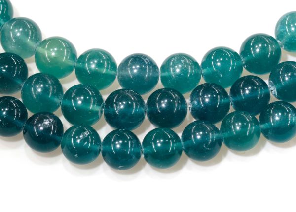 10 mm Green Fluorite Bead Strands