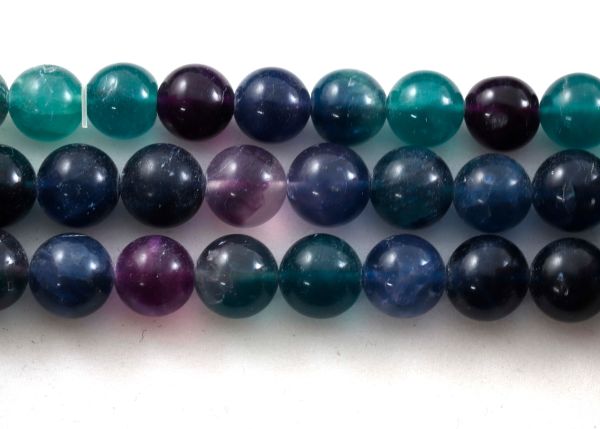 Fluorite Round Bead Strands