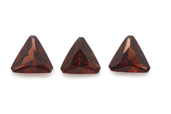 Garnet Triangle Faceted