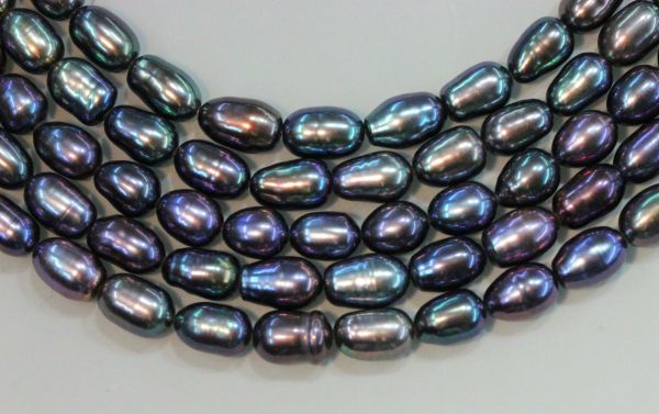 5.5-6mm Glossy Peacock Ovals Pearls