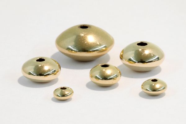 gold filled Smooth Rondel beads
