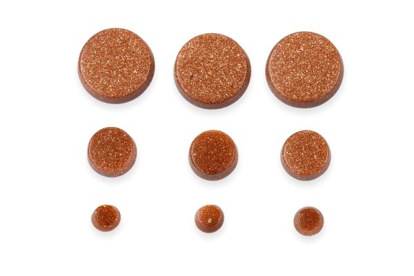 Goldstone Round SBBT Cabocbons
