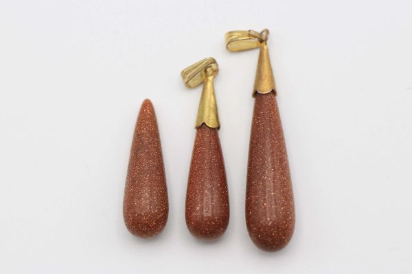 Goldstone Teardrops