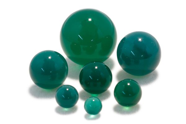 green onyx spheres