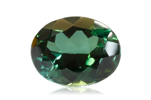 faceted Green tourmaline