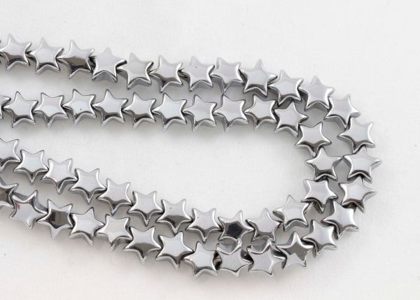 Silvertone Hematite Stars
