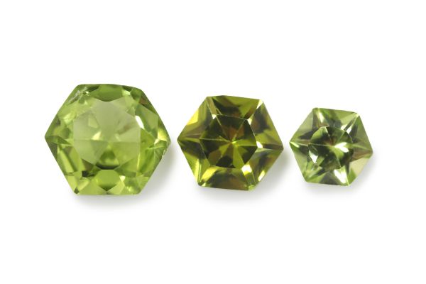Peridot Hexagon Faceted