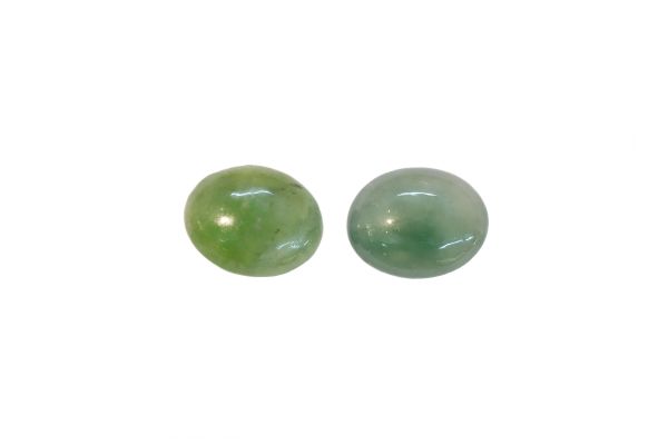 Jadeite Cabochon Pair
