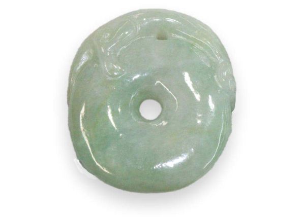  Jadeite Carving - Dog on Coin