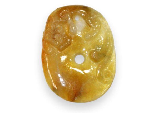 Multi-color Jadeite Dragon on Coin