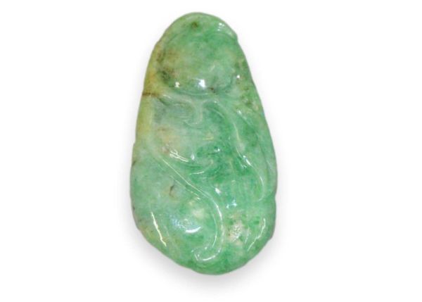 Jadeite Pendant - Gourd with Bird