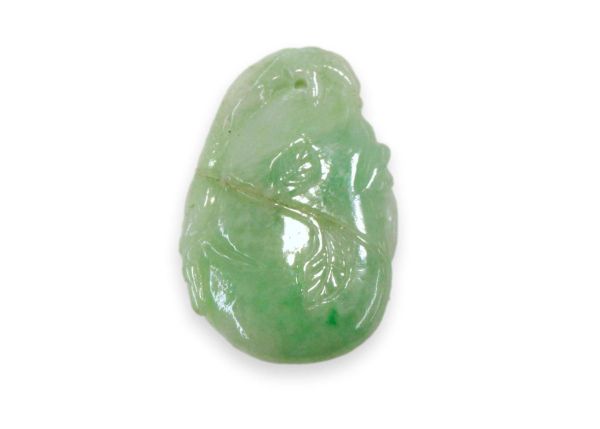 Natural Jadeite Hand-Carved Pendant - Gourd