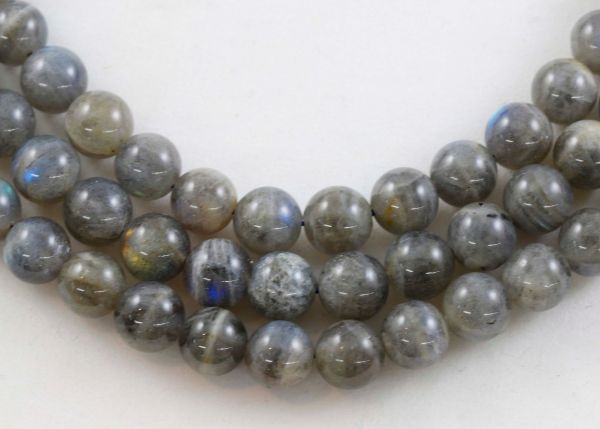 Labradorite Smooth Round Bead Strands