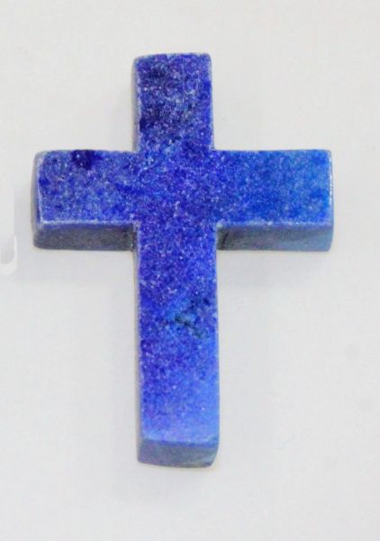 Lapis Crosses - Half-drilled