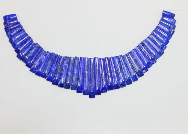 Lapis lazuli 41-piece Large Tapered Strip