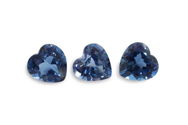 Wholesale London Blue Topaz Faceted Hearts