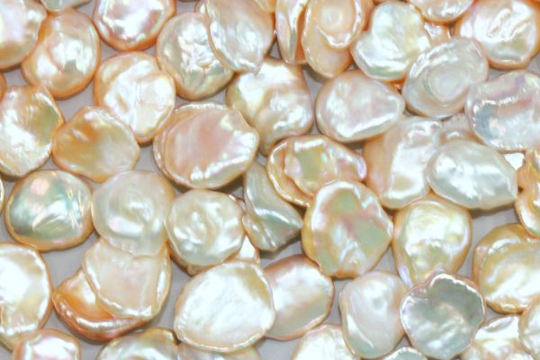  natural color keshi pearls