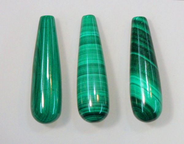 Malachite Teardrops 6x20mm