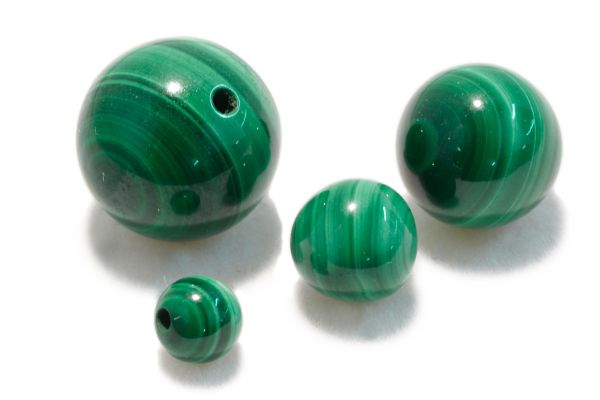 Malachite Half-Drilled Beads