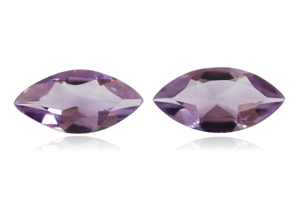 Wholesale Faceted Marquise Light Clear Amethyst